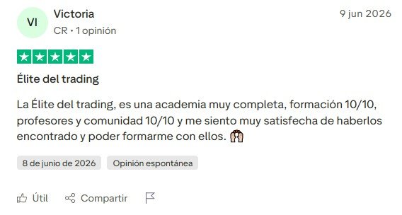 Opinión real de alumno de Élite del Trading en Trustpilot